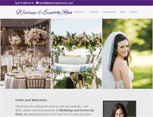 Tablet Screenshot of eventsbyruth.com